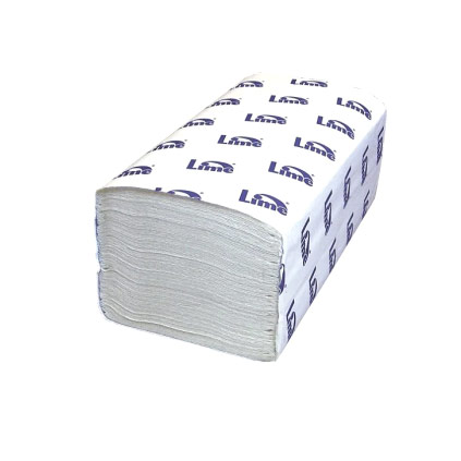 Бумажные полотенца V LIME, 1-сл., белые, 250 листов